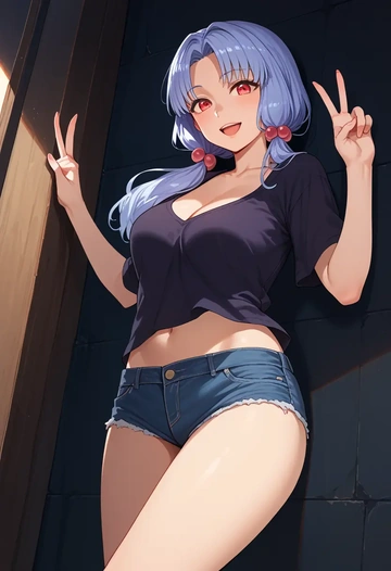 voiceroid,kotonoha_aoi,shorts,sexy  - AI generated anime art