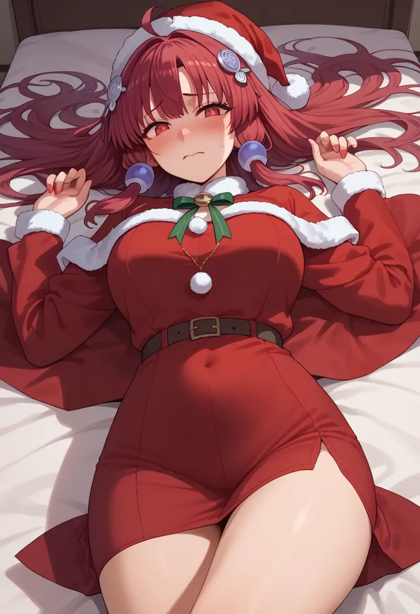 voiceroid,kotonoha_aoi,Christmas,red velvet dress  - 