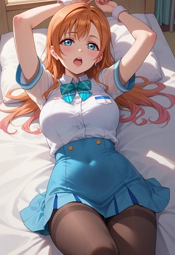 love_live!,kousaka_honoka,nurse, pantyhose,mini skirt  - AI generated anime art