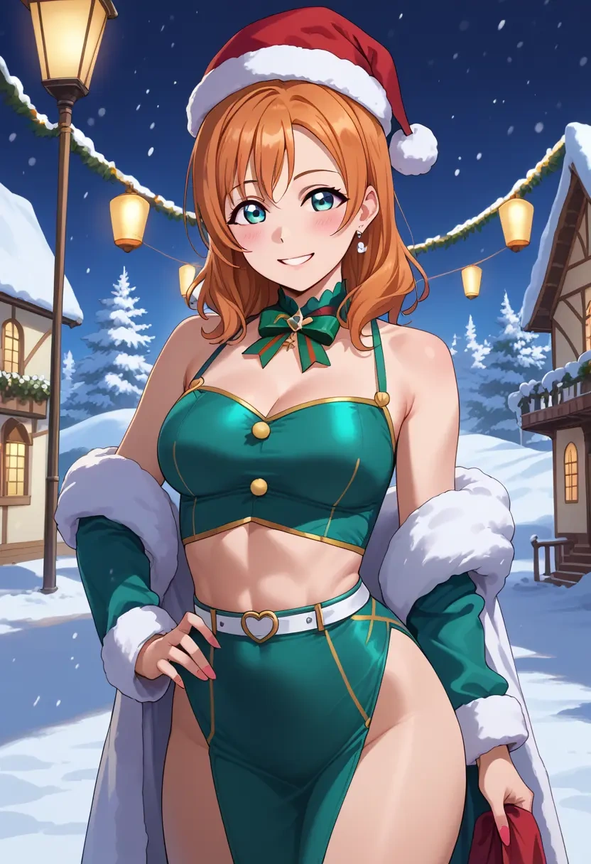 love_live!,kousaka_honoka,Christmas,dress  - 