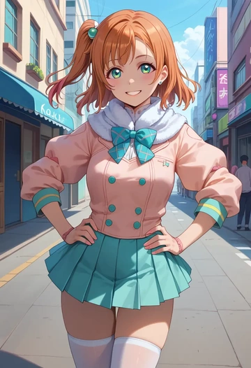 love_live!,kousaka_honoka,spring,student uniform,blouse  - AI generated anime art