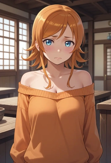 ore_no_imouto_ga_konna_ni_kawaii_wake_ga_nai,kousaka_kirino,orange,sweater  - AI generated anime art