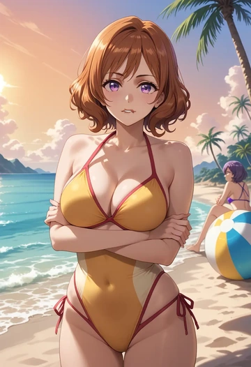 hibike!_euphonium,kousaka_reina,bikini  - AI generated anime art