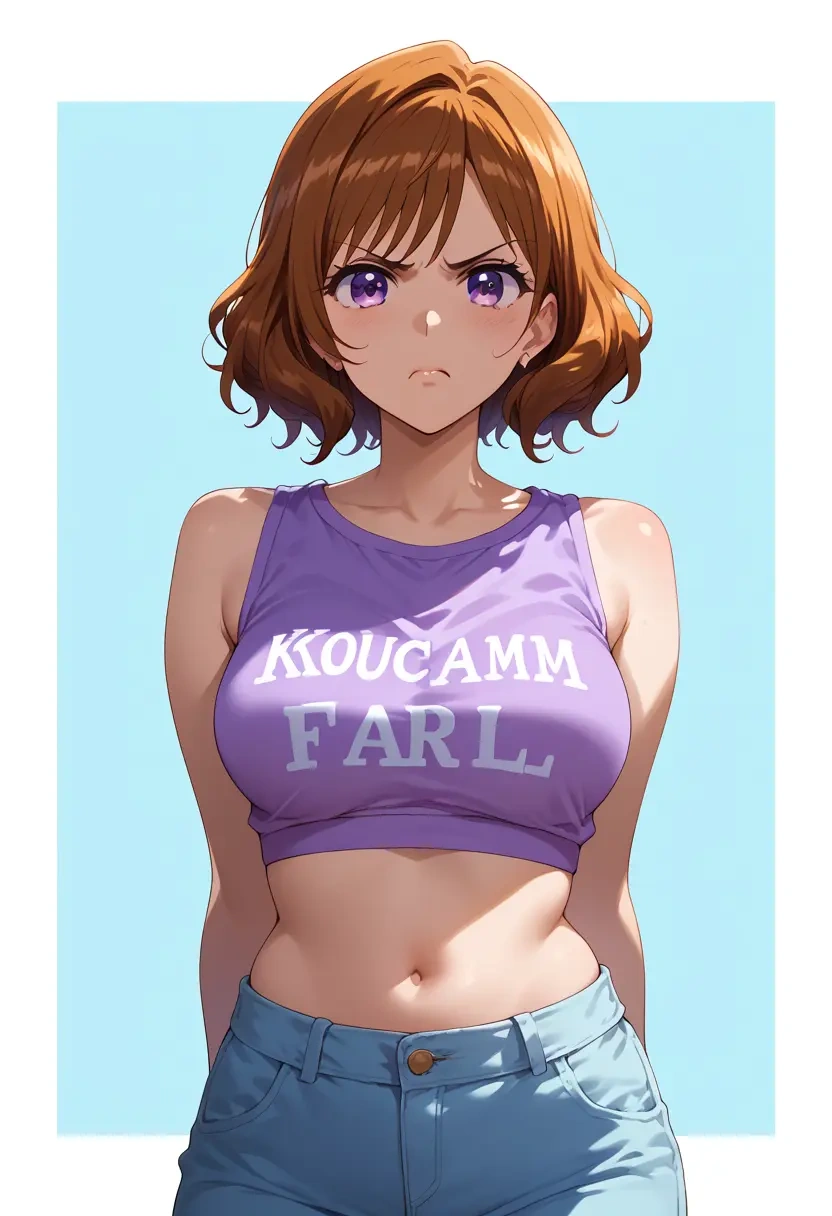 hibike!_euphonium,kousaka_reina,crop top,athletic shorts  - 