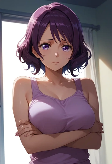 hibike!_euphonium,kousaka_reina,tank top,drawstring pants  - AI generated anime art