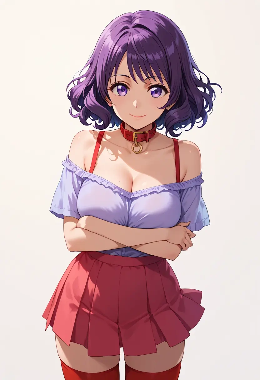 hibike!_euphonium,kousaka_reina,collar,oversized,Thigh garters  - 