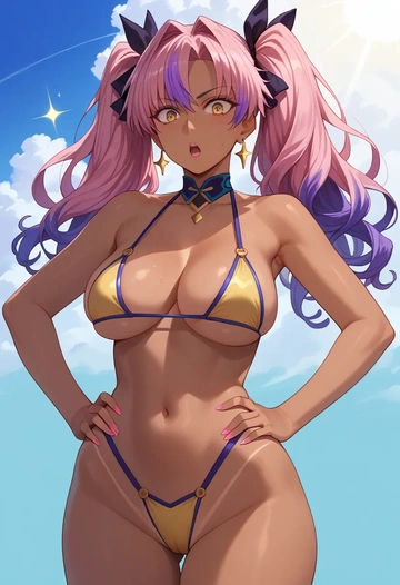 fate_(series),koyanskaya_(fate),bikini  - AI generated anime art