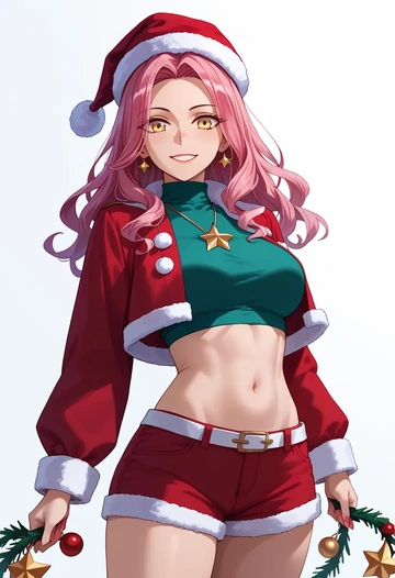 fate_(series),koyanskaya_(fate),Christmas,red velvet shorts  - AI generated anime art