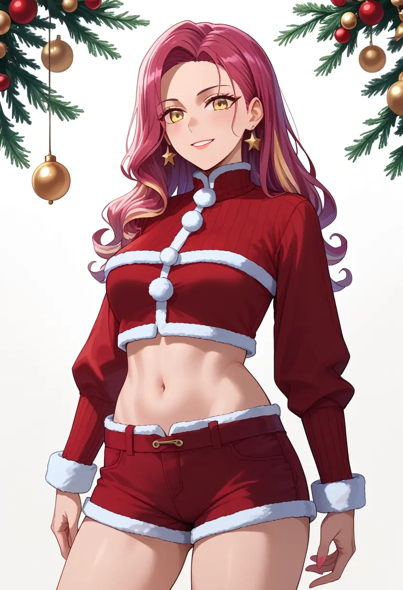 fate_(series),koyanskaya_(fate),Christmas,red velvet shorts  - 