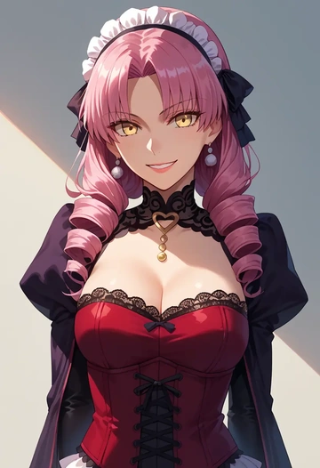 fate_(series),koyanskaya_(fate),vampire corset,lace blouse,velvet skirt  - AI generated anime art