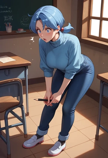 pokemon,kris_(pokemon),teacher  - AI generated anime art