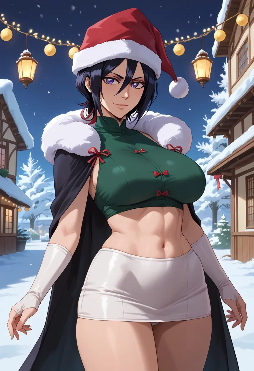 bleach,kuchiki_rukia,Christmas,dress  - 