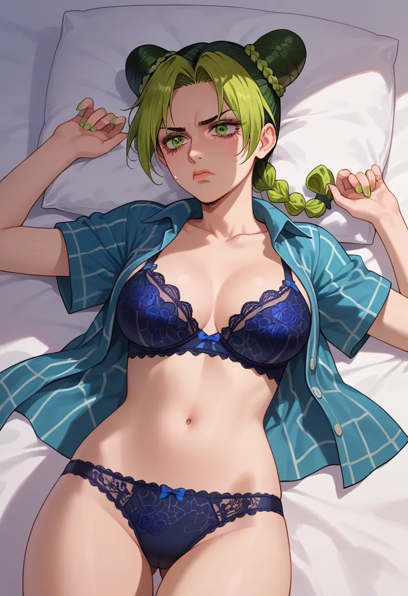 jojo_no_kimyou_na_bouken,kujo_jolyne,lingerie,sexy  - 