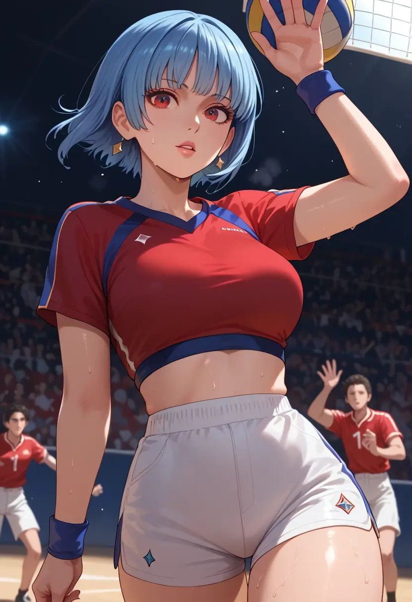 the_king_of_fighters,kula_diamond,volleyball uniform  - 