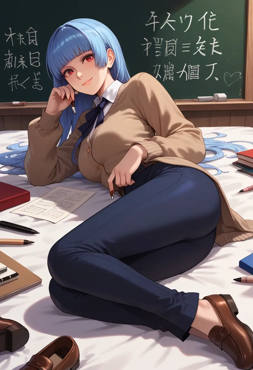 the_king_of_fighters,kula_diamond,teacher, sweater  - 