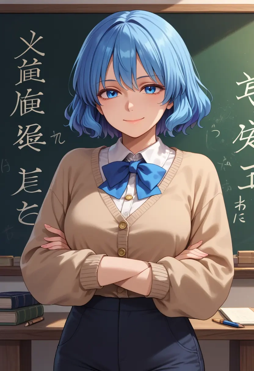 touhou,kumoi_ichirin,teacher, sweater  - 