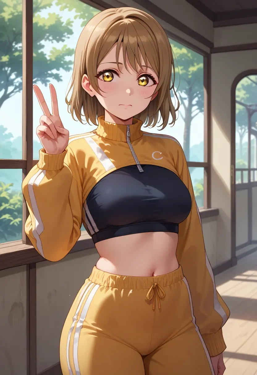 love_live!,kunikida_hanamaru,athletic,track suit  - 