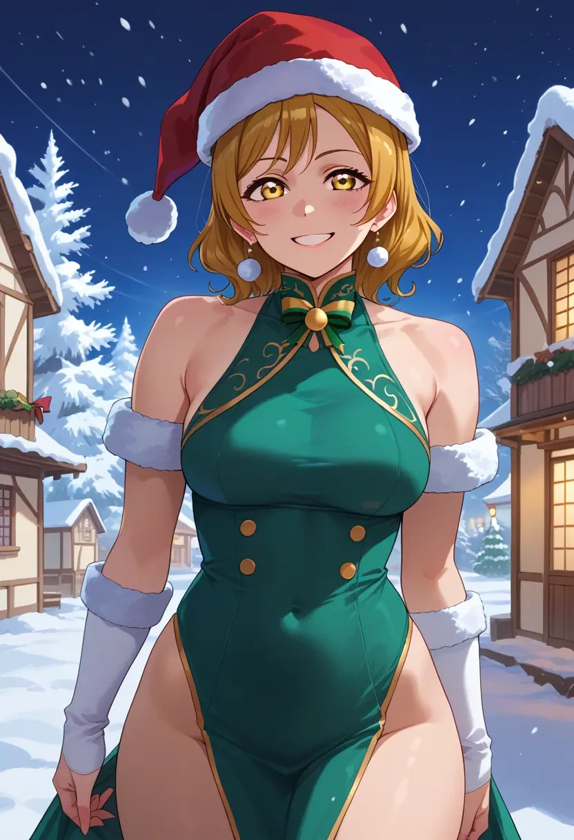 love_live!,kunikida_hanamaru,Christmas,dress  - 