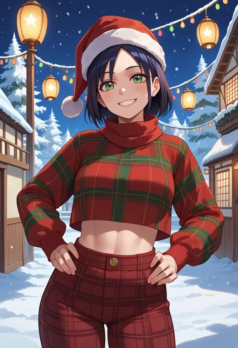 watashi_ga_motenai_no_wa_dou_kangaetemo_omaera_ga_warui!,kuroki_tomoko,Christmas,plaid trousers  - 