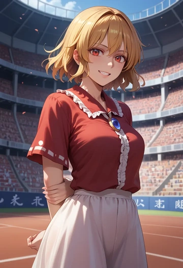 touhou,kurokoma_saki,athletic  - AI generated anime art