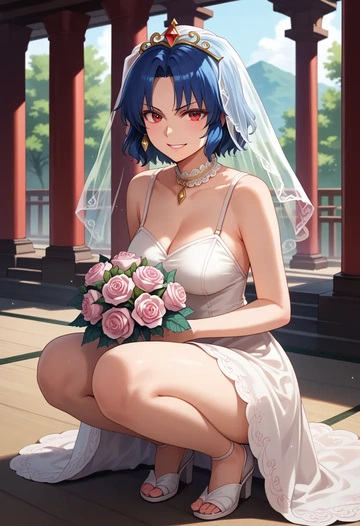 touhou,kurokoma_saki,wedding  - AI generated anime art