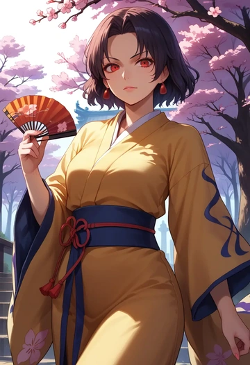 touhou,kurokoma_saki,kimono  - AI generated anime art