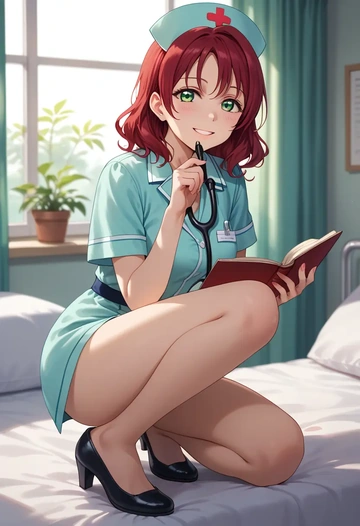 love_live!,kurosawa_ruby,nurse  - AI generated anime art