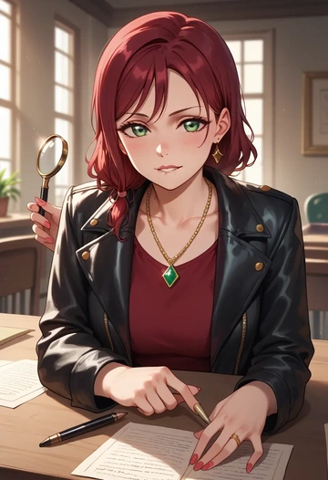 love_live!,kurosawa_ruby,detective  - AI generated anime art