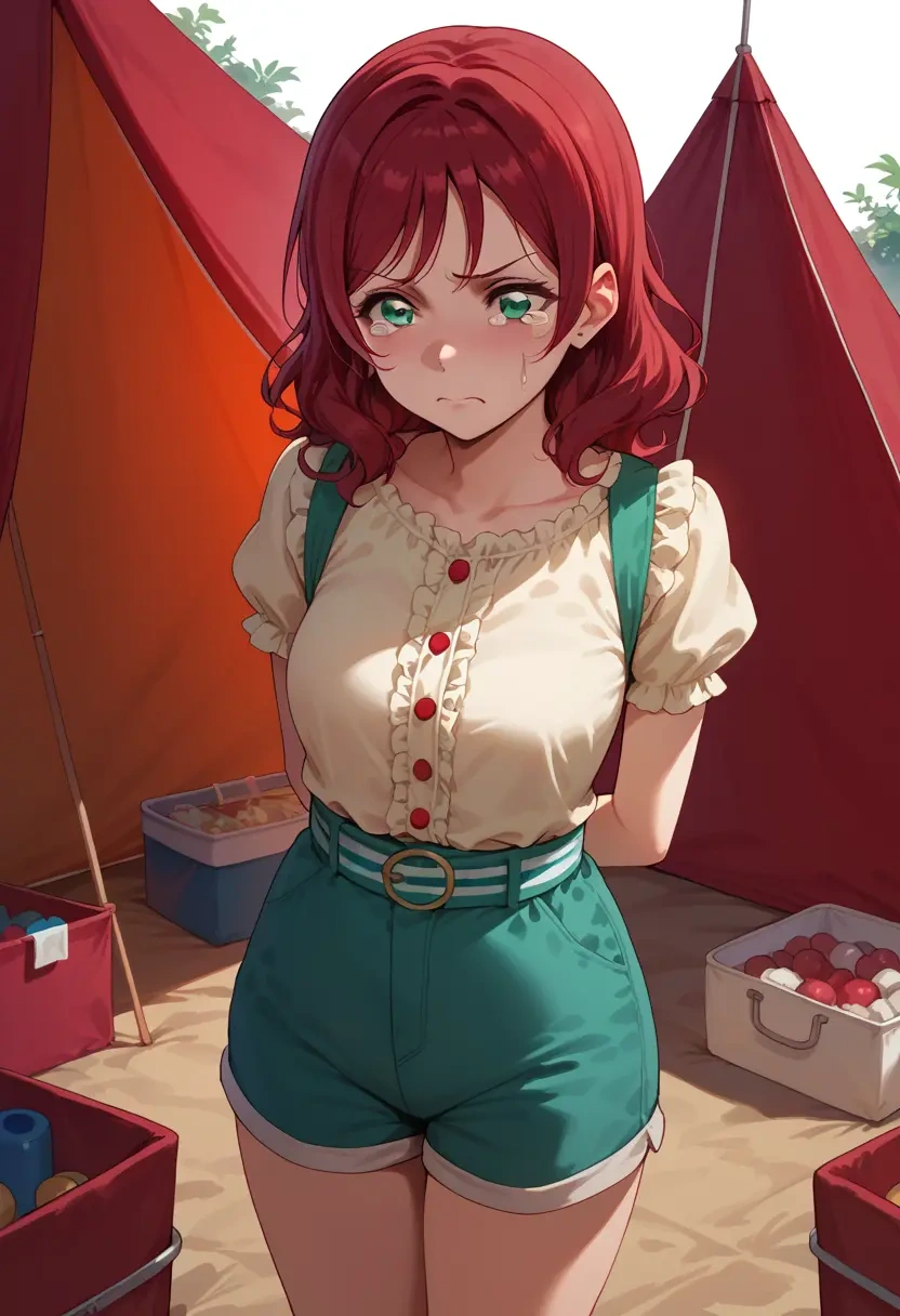 love_live!,kurosawa_ruby,jogger shorts,oversized tank  - 