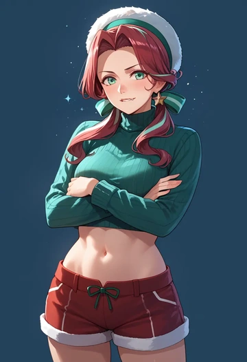 kantai_collection,kuroshio_(kancolle),red velvet shorts  - AI generated anime art