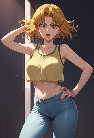 code_geass,kururugi_suzaku,crop top  - AI generated anime art