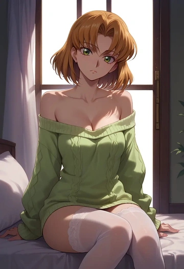 code_geass,kururugi_suzaku,off-shoulder,sweater  - AI generated anime art