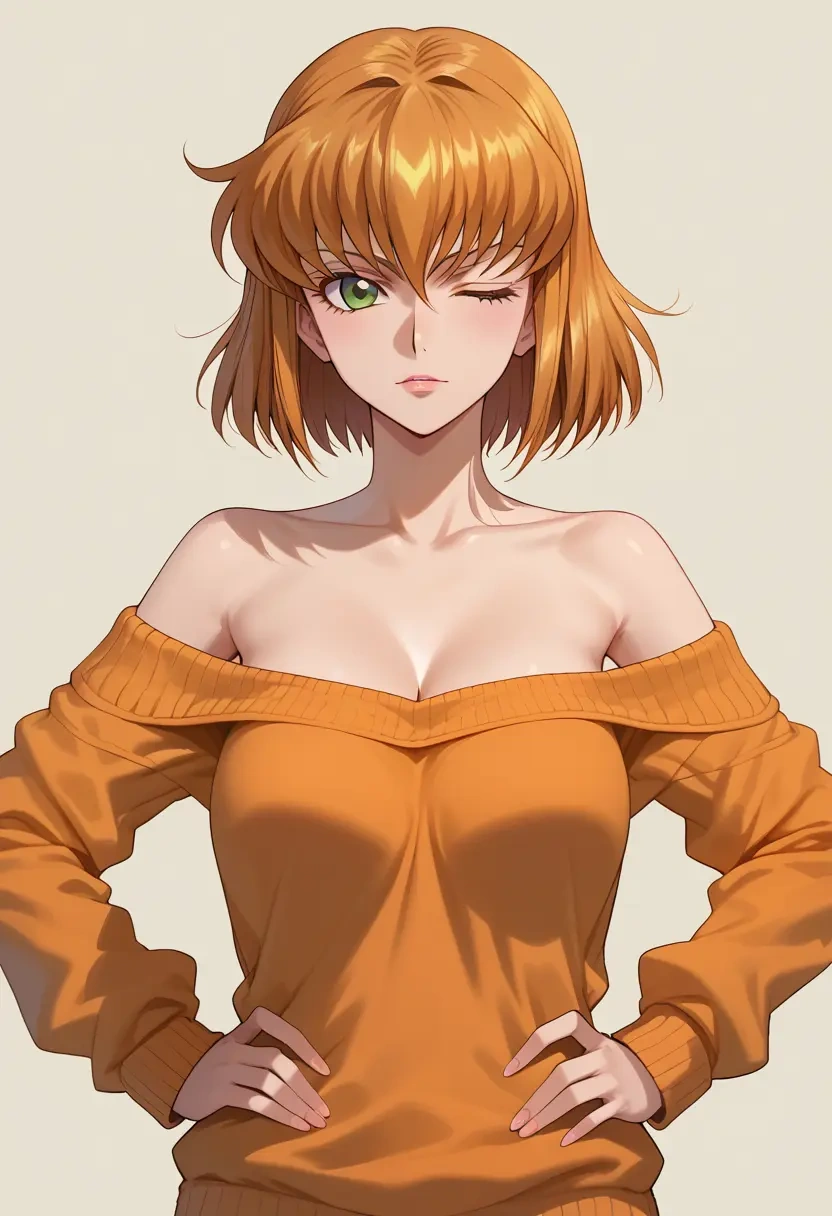 code_geass,kururugi_suzaku,orange,sweater  - 