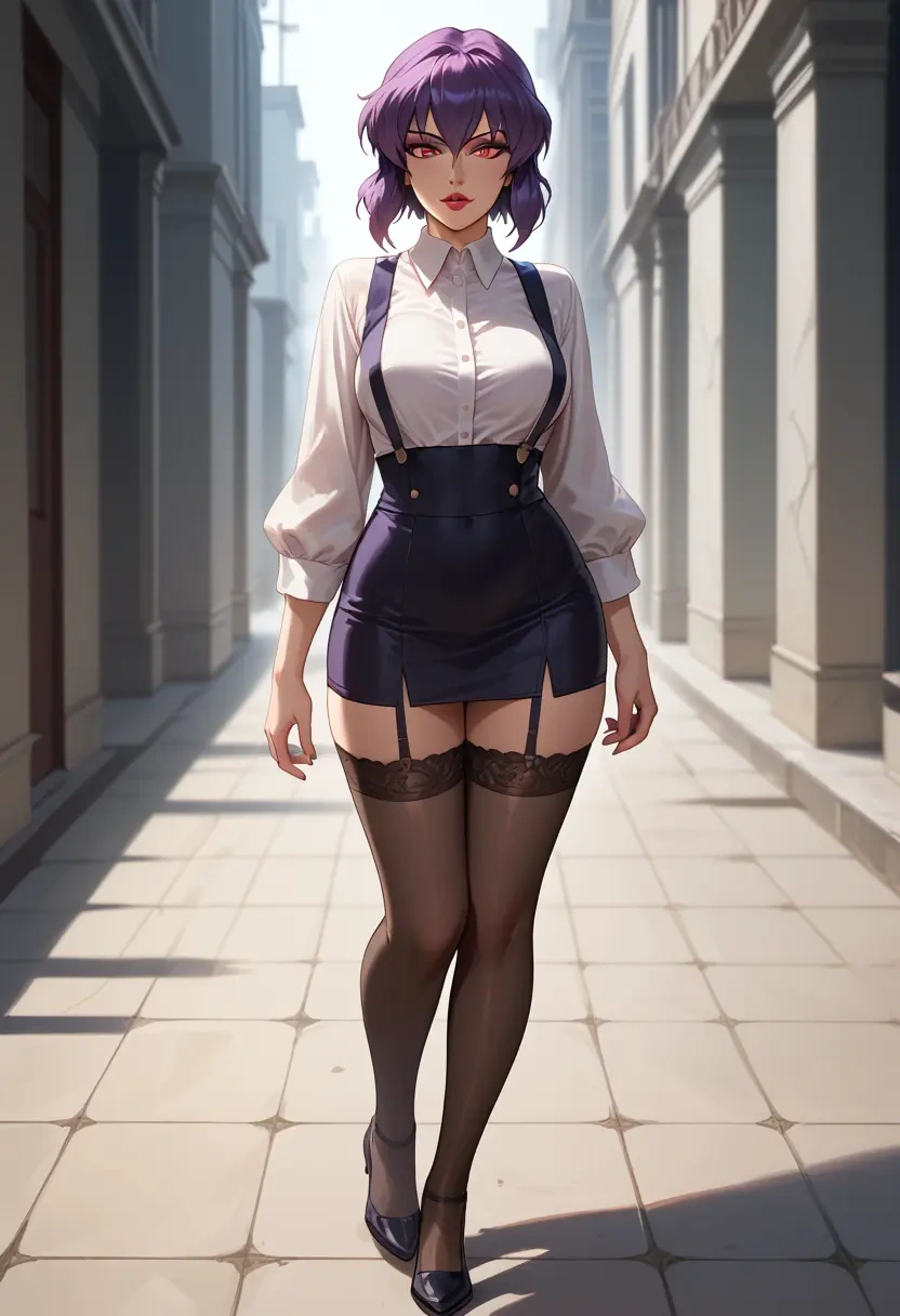 ghost_in_the_shell,kusanagi_motoko,secretary,stockings  - 