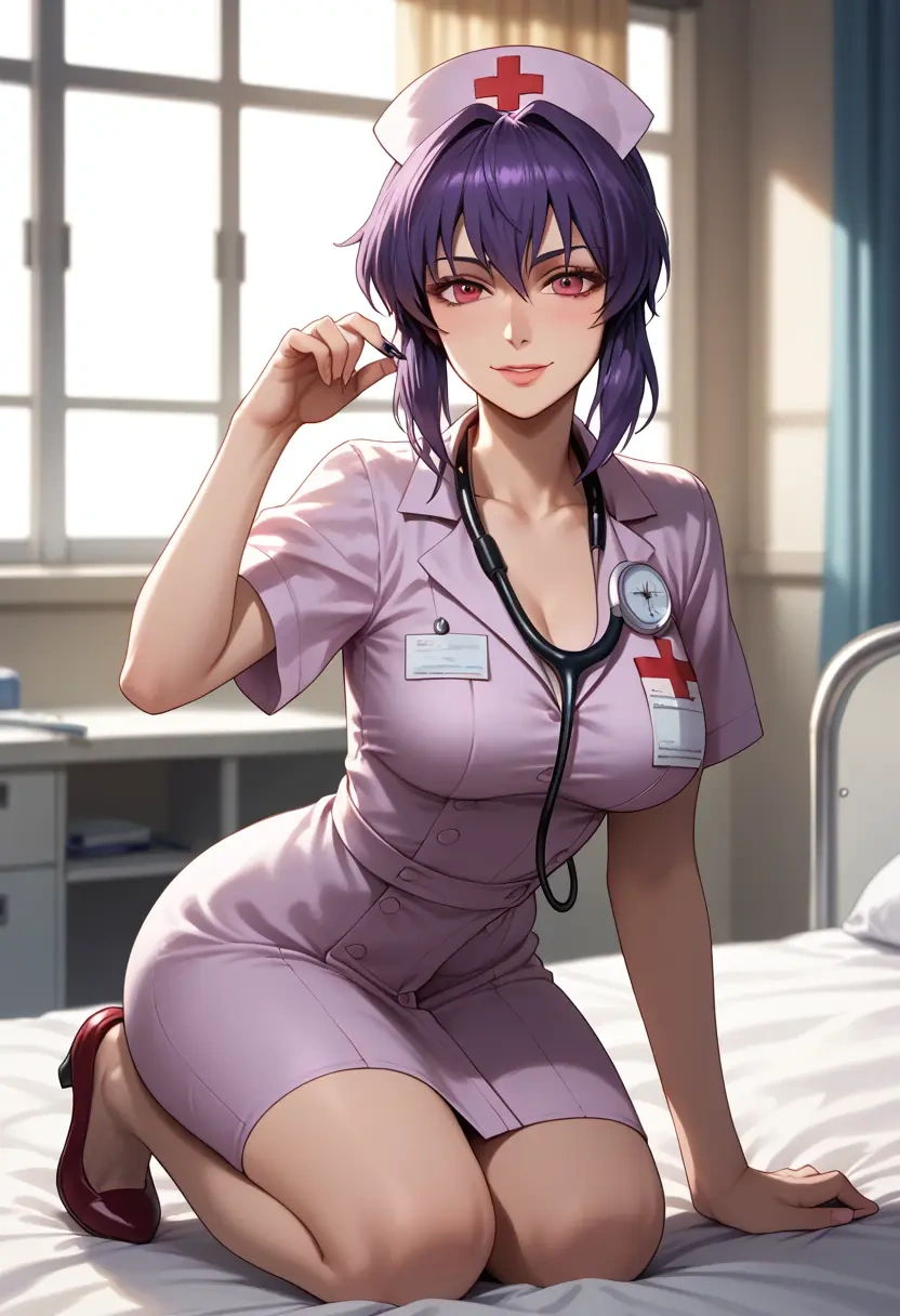 ghost_in_the_shell,kusanagi_motoko,nurse  - 