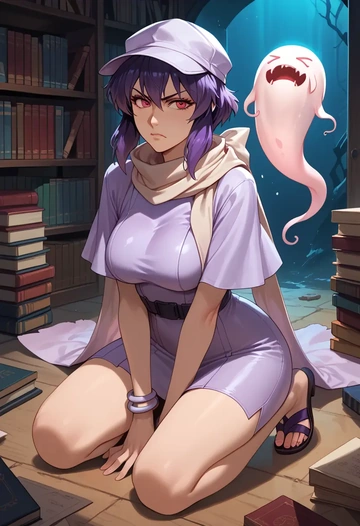 ghost_in_the_shell,kusanagi_motoko,spring,elegant woman,bodycon dress  - AI generated anime art