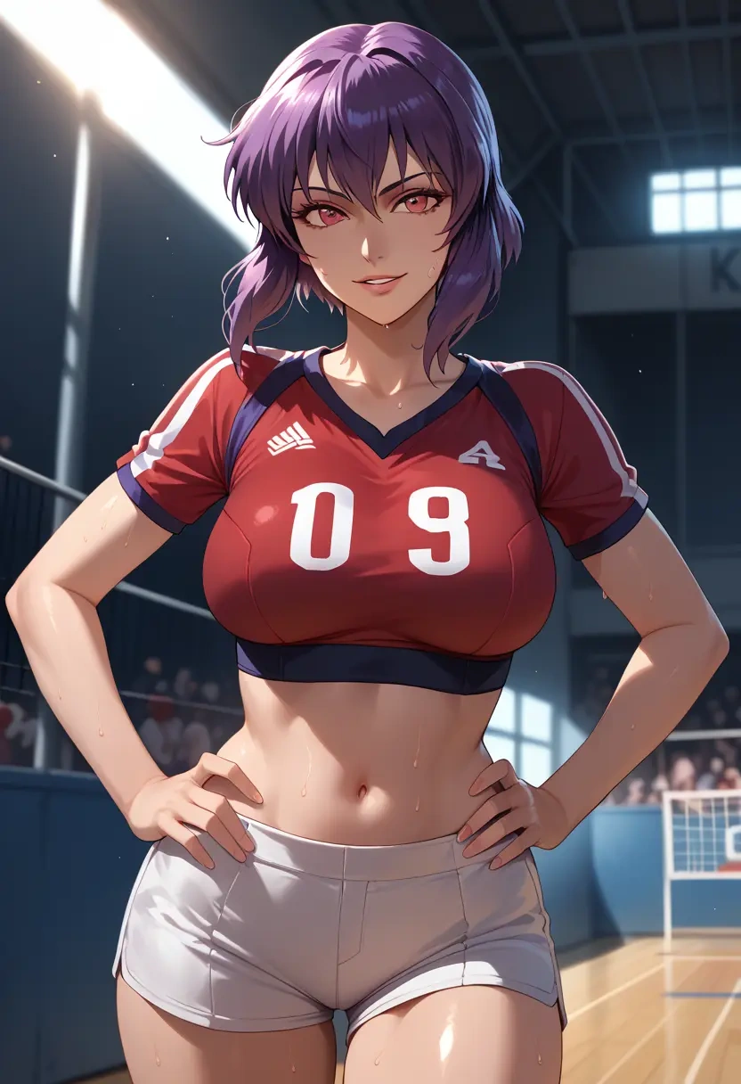 ghost_in_the_shell,kusanagi_motoko,volleyball uniform  - 