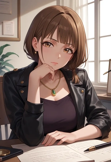 idolmaster,kuwayama_chiyuki,detective  - AI generated anime art