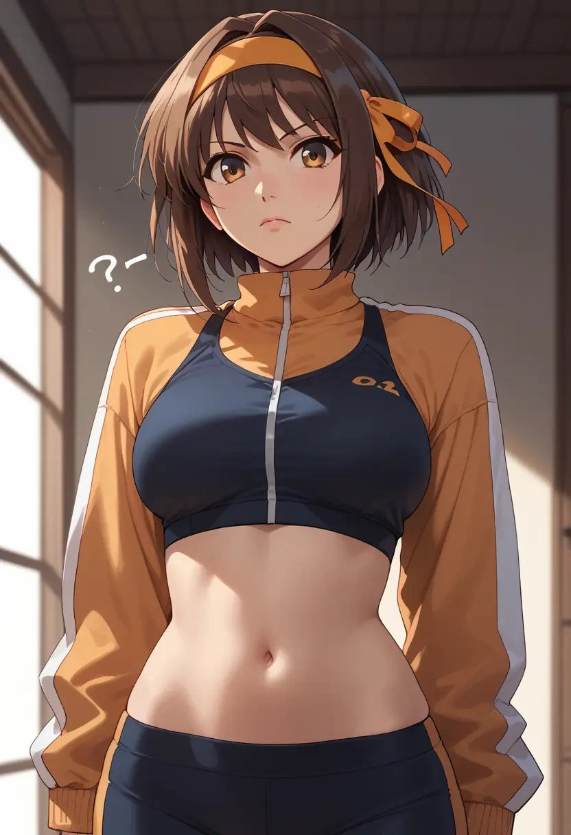 suzumiya_haruhi_no_yuuutsu,kyonko,athletic,track suit  - 