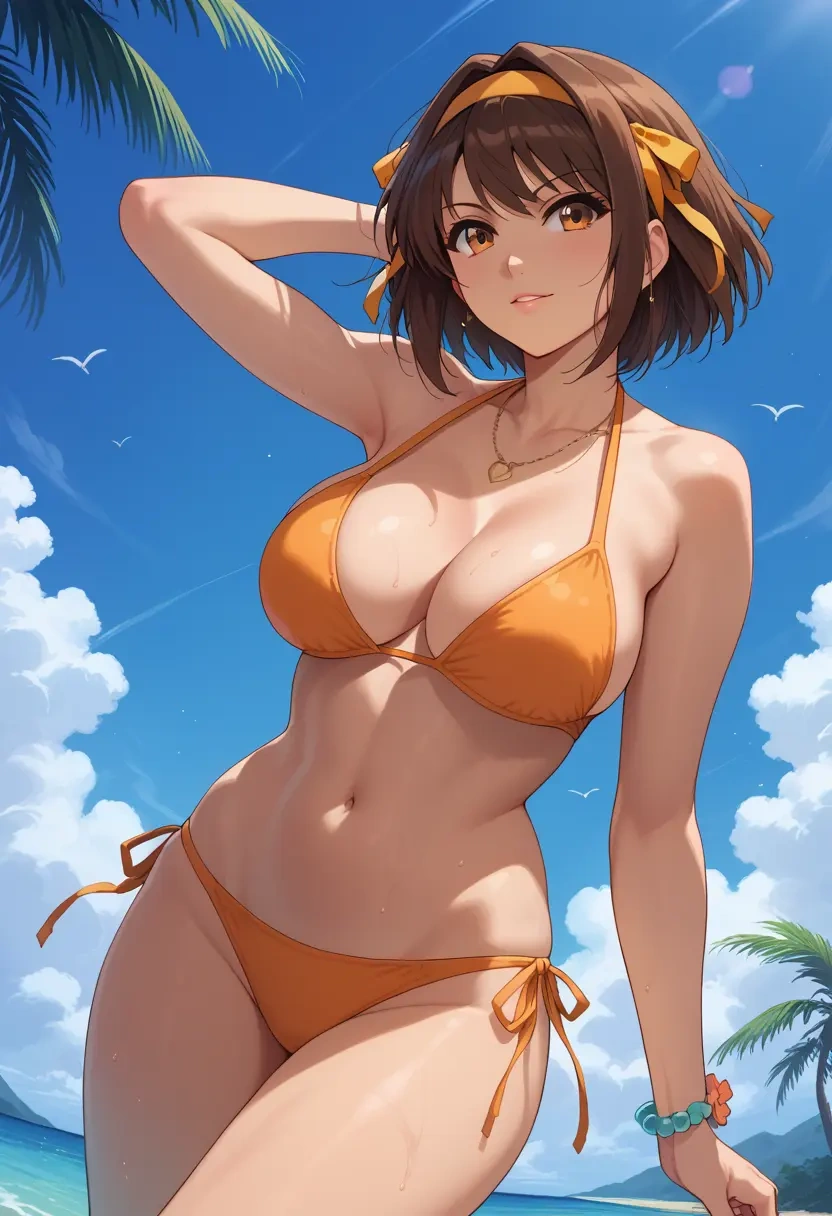 suzumiya_haruhi_no_yuuutsu,kyonko,bikini  - 