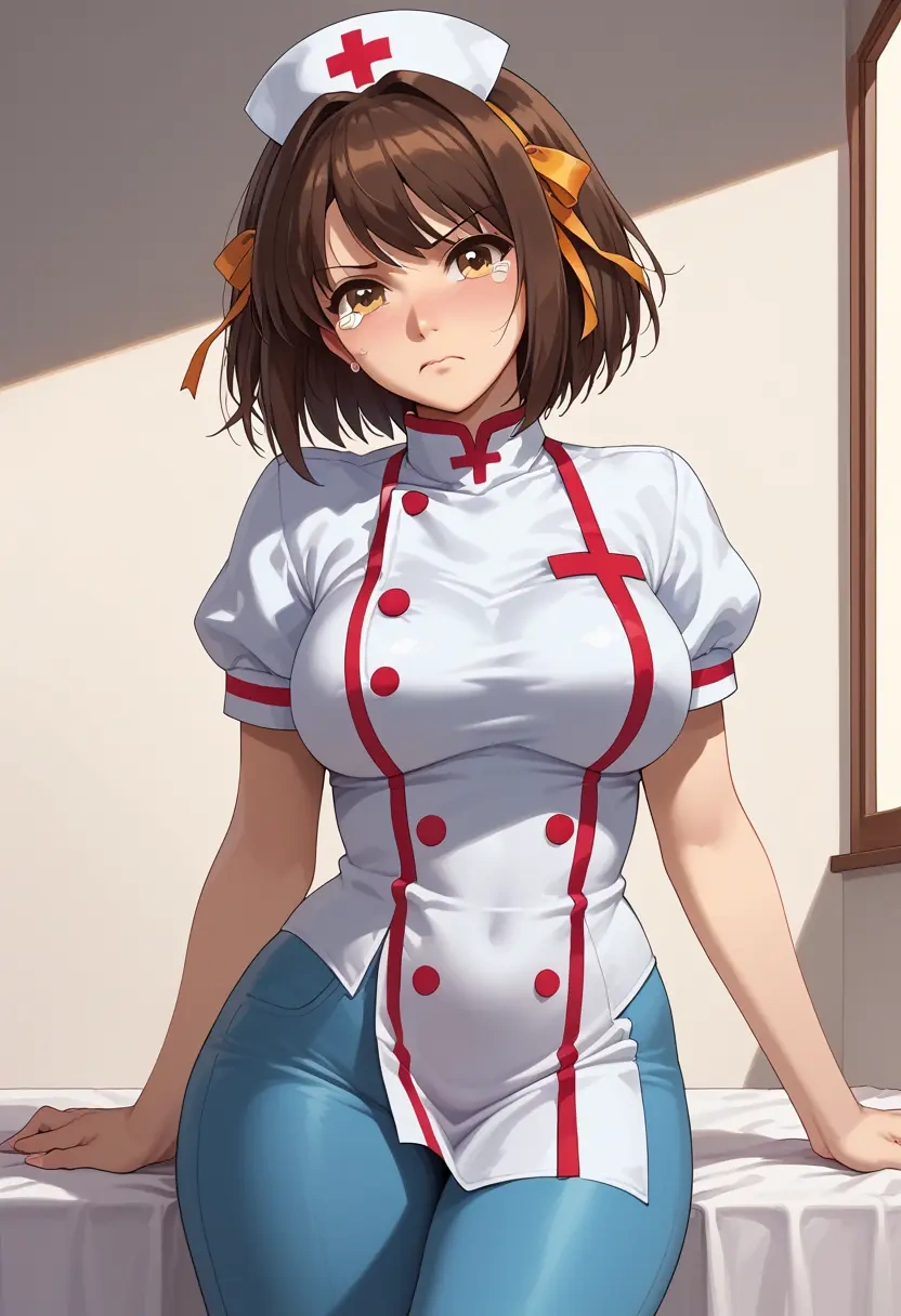 suzumiya_haruhi_no_yuuutsu,kyonko,nurse  - 