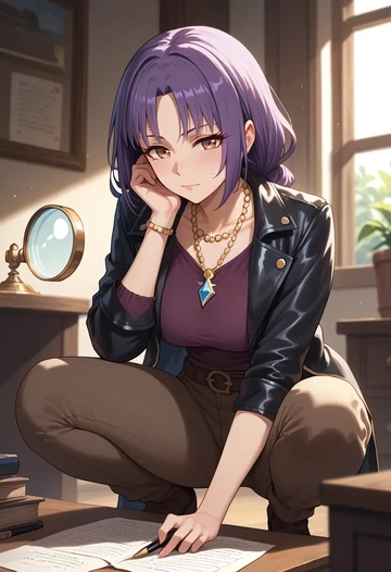 princess_connect!,kyouka_(princess_connect!),detective  - AI generated anime art