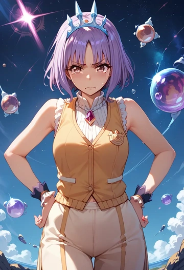 princess_connect!,kyouka_(princess_connect!),sports vest,capri leggings  - AI generated anime art