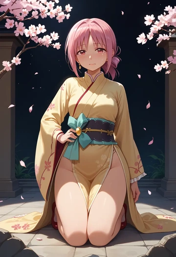 mahou_shoujo_madoka_magica,kyubey,kimono  - AI generated anime art