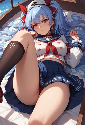 azur_lane,laffey_(azur_lane),sailor, uniform  - AI generated anime art