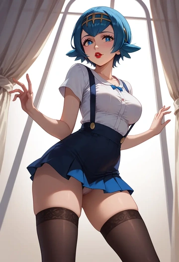 pokemon,lana_(pokemon),secretary,stockings  - AI generated anime art