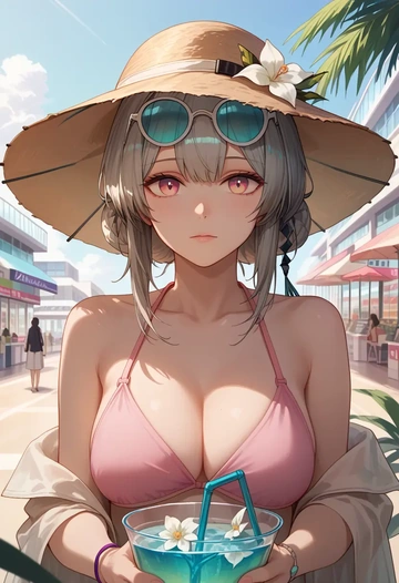 arknights,lappland_(arknights),bikini  - AI generated anime art