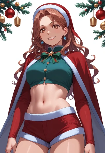 toaru_majutsu_no_index,last_order_(toaru_majutsu_no_index),Christmas,red velvet shorts  - AI generated anime art