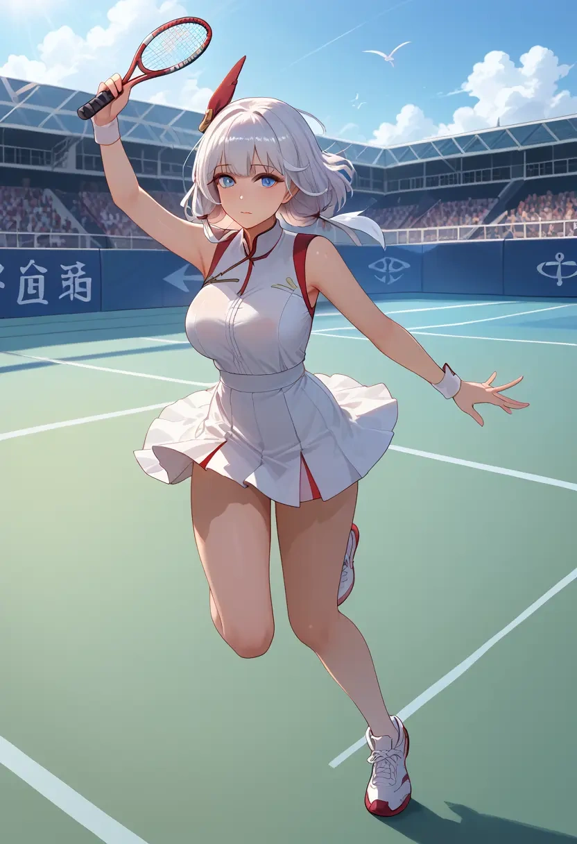 azur_lane,le_malin_(azur_lane),tennis skirt  - 