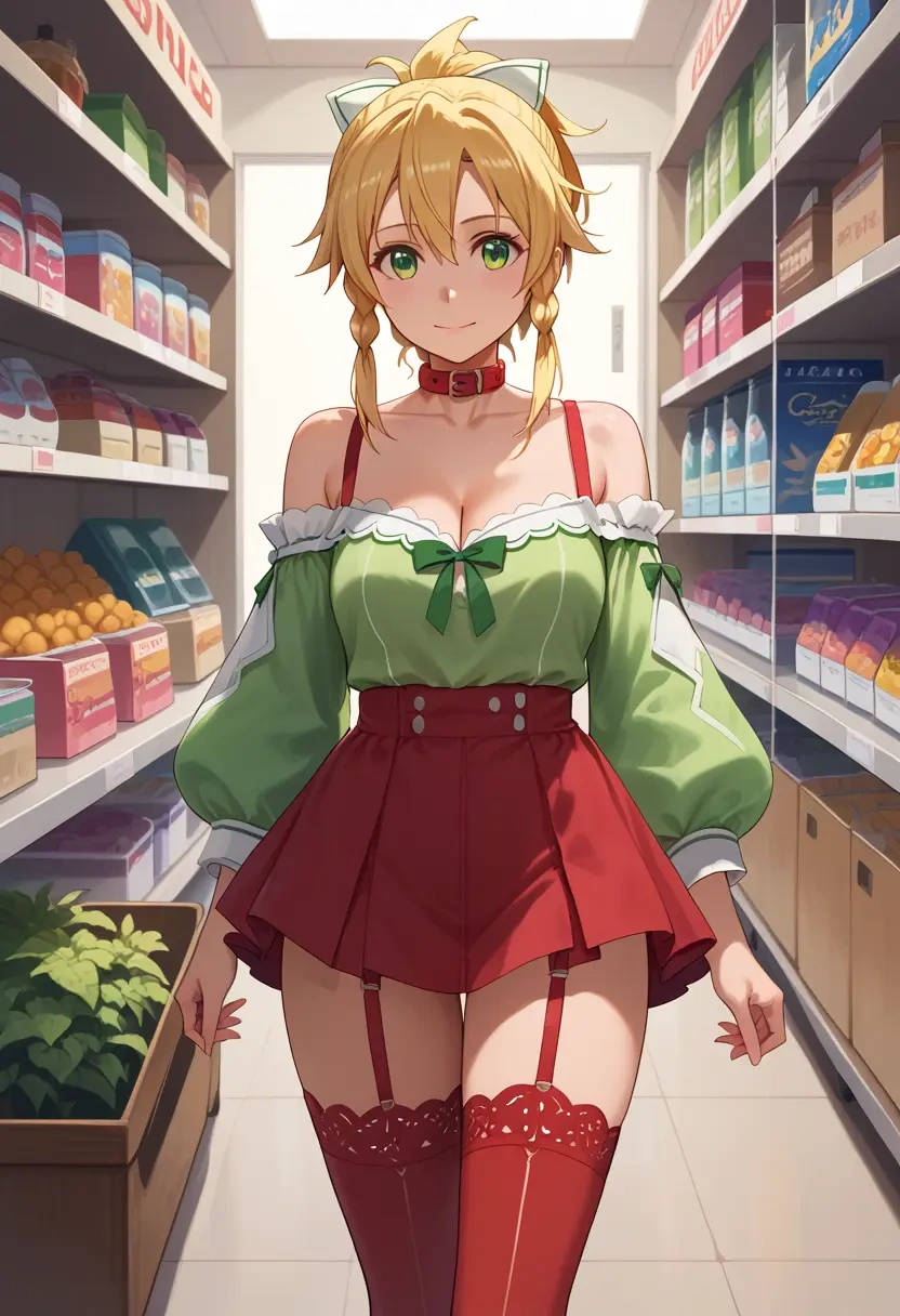 sword_art_online,leafa,collar,oversized,Thigh garters  - 